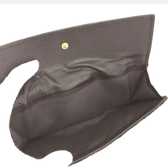 Authentic BVLGARI Logo Canvas Leather Long Bifold Wallet - Picture 7 of 8